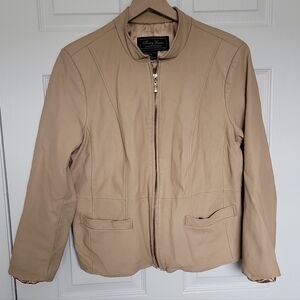 Terry Lewis Tan Leather Jacket
